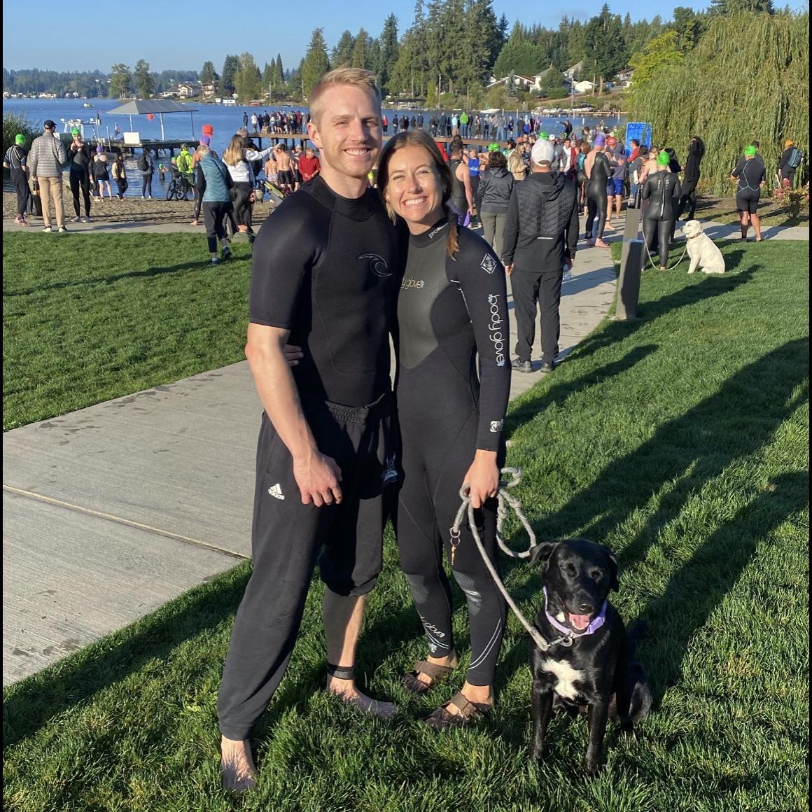 First triathlon together!