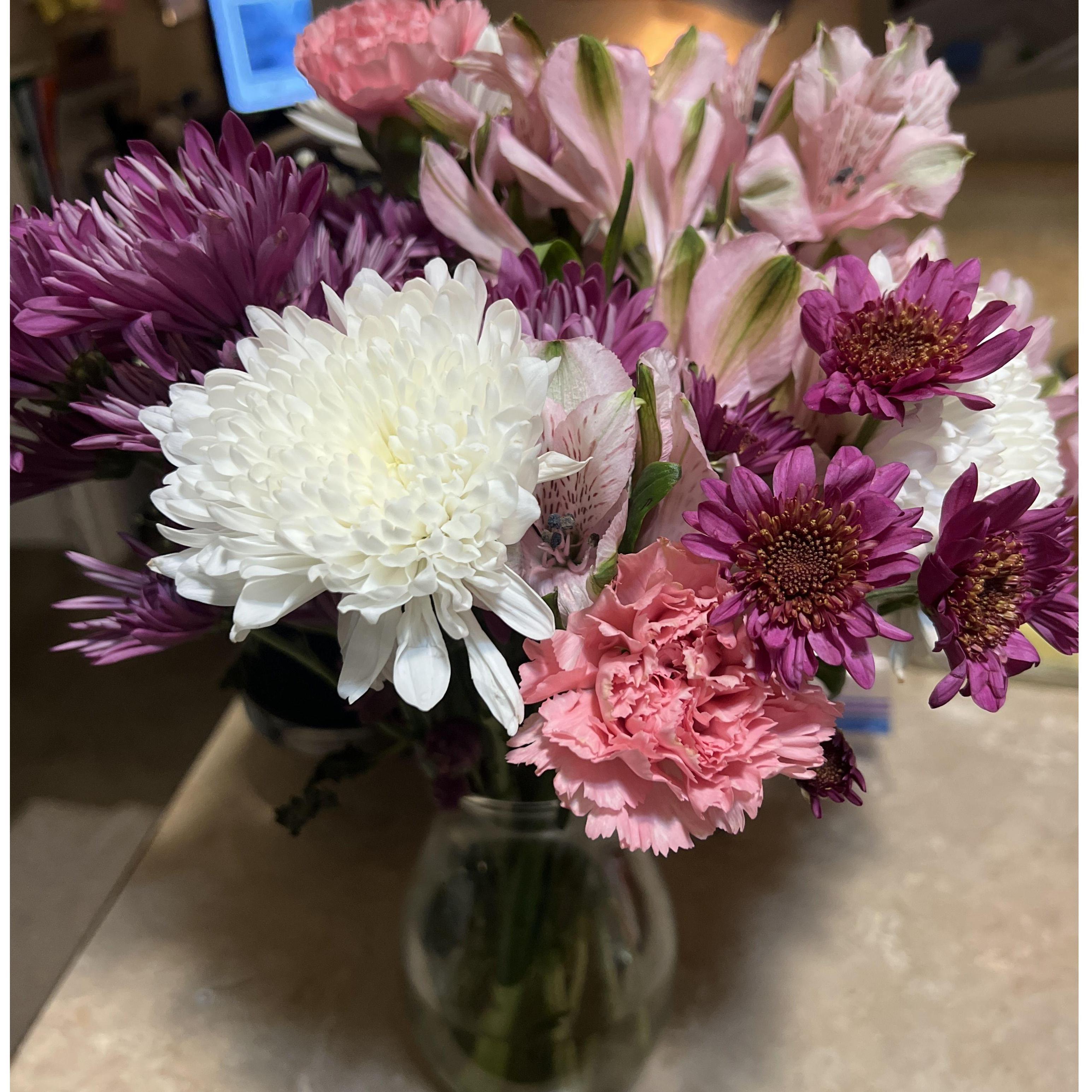 the very first bouquet you ever got me!