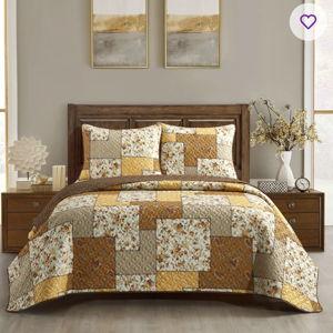 Nanshing America, Inc Fayetta King 3 Piece Patchwork Quilt Set | Wayfair
