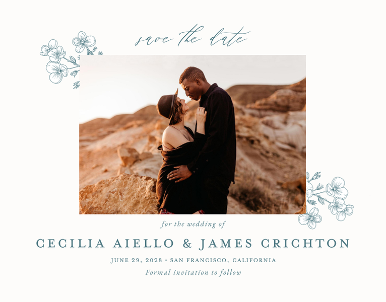 Millbrook Photo | Deep Blue Spruce | Zola Save The Dates