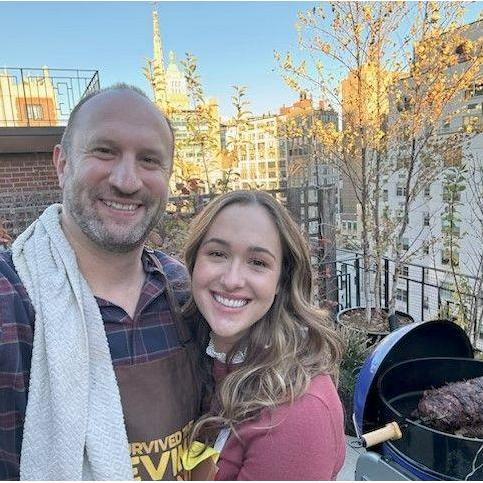 Our First Friendsgiving! Craig handled the grill!