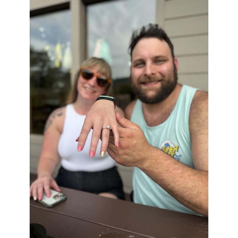 Our first night engaged!