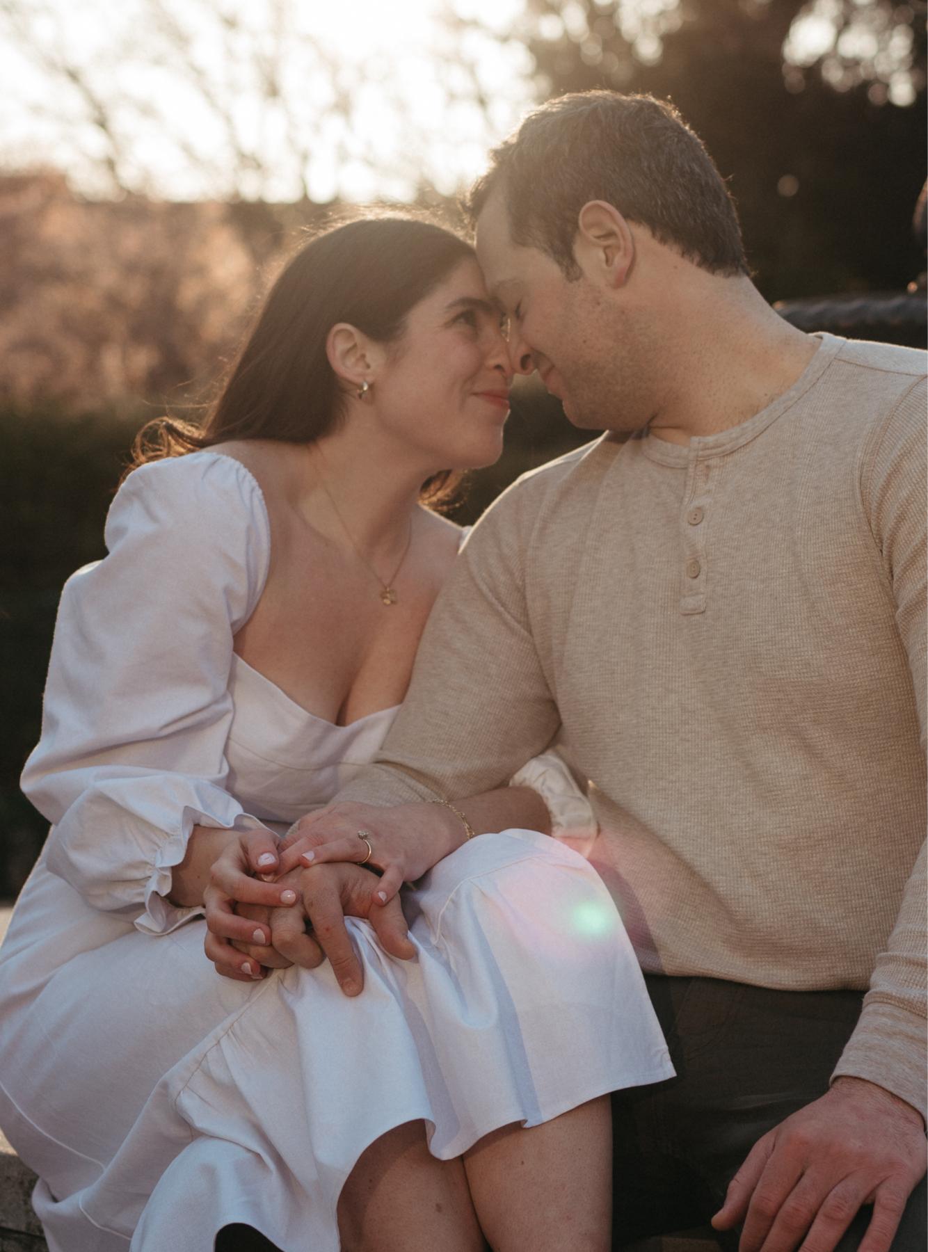 The prompt was to "cross our eyes" and try to look at each other.