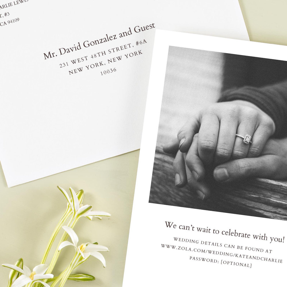 Smith and Mills Frame | Cream | Zola Wedding Invitations