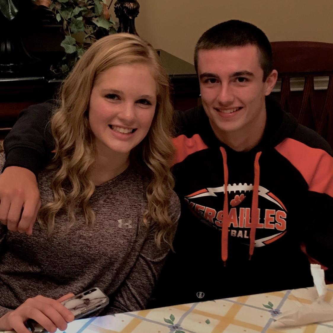 Our first photo together! 
2018 | 14 & 16 years old
