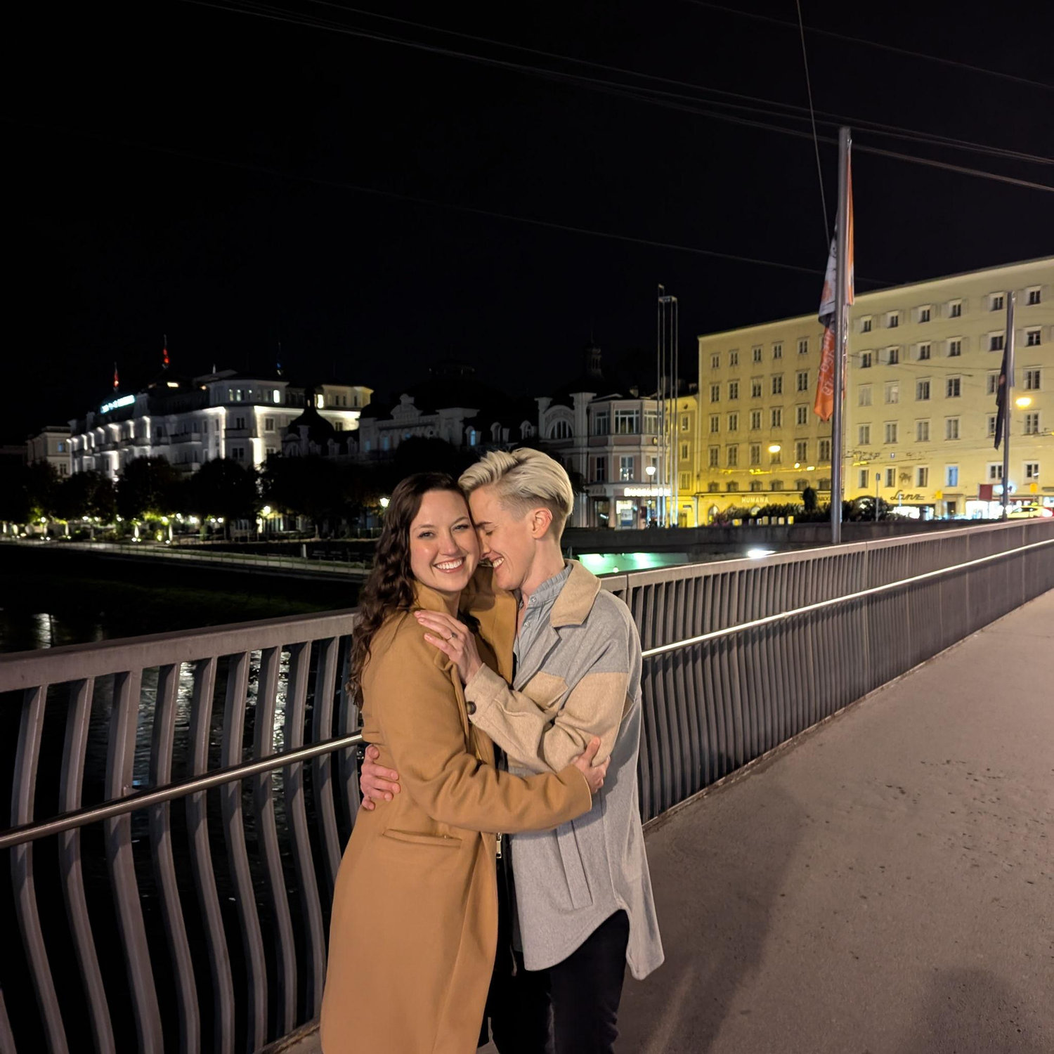 Grace proposed and Emily said "yes" right before this photo was taken.