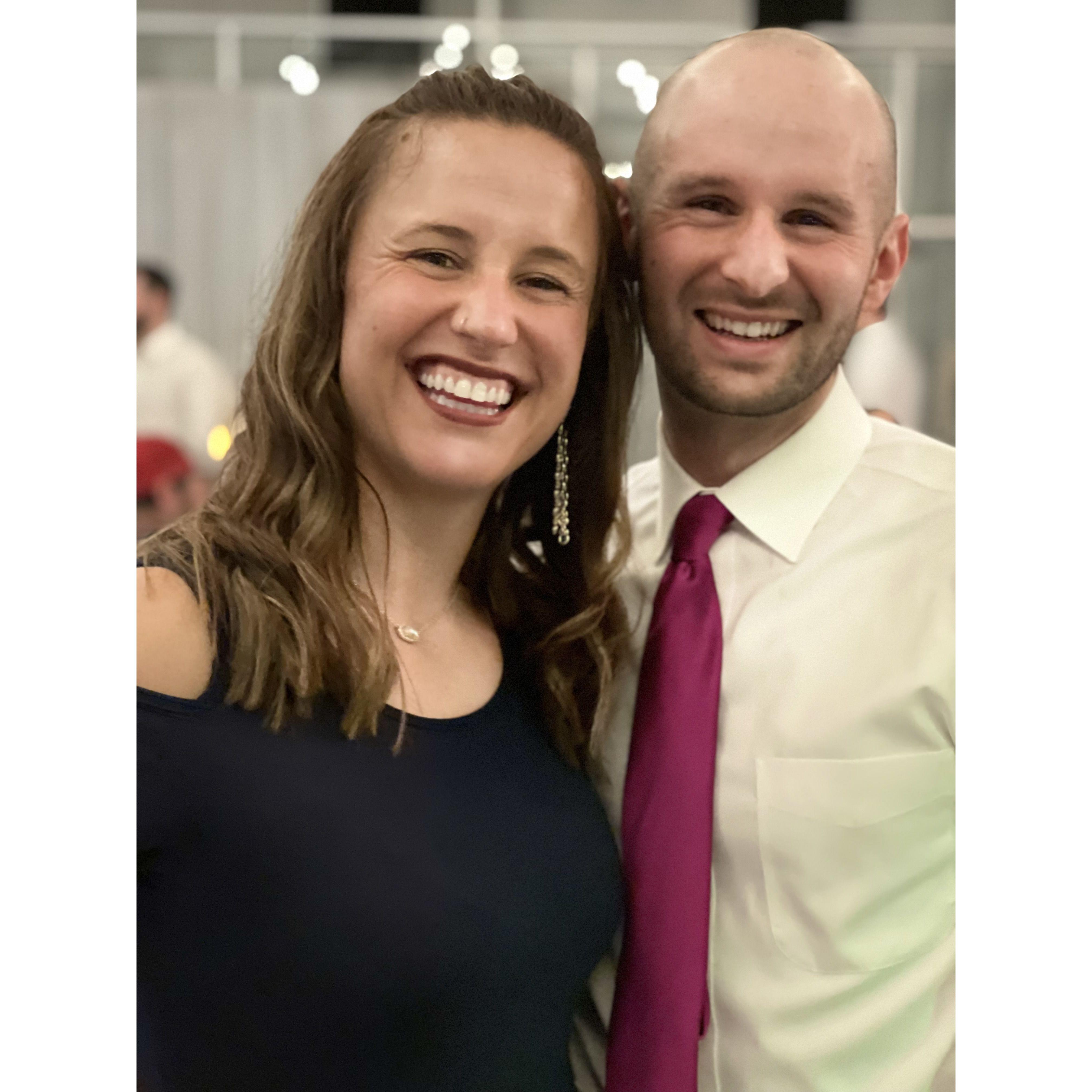 Our first wedding together