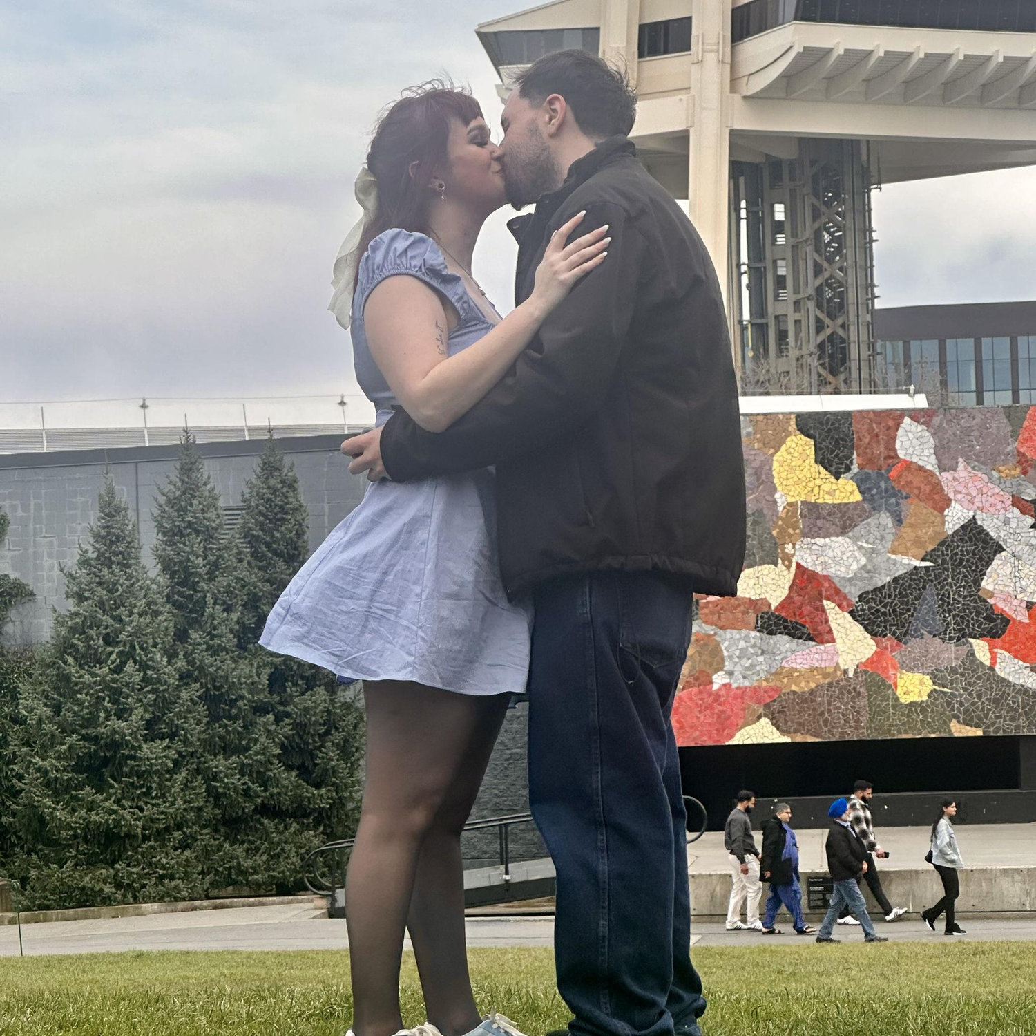 A kiss after the proposal!
