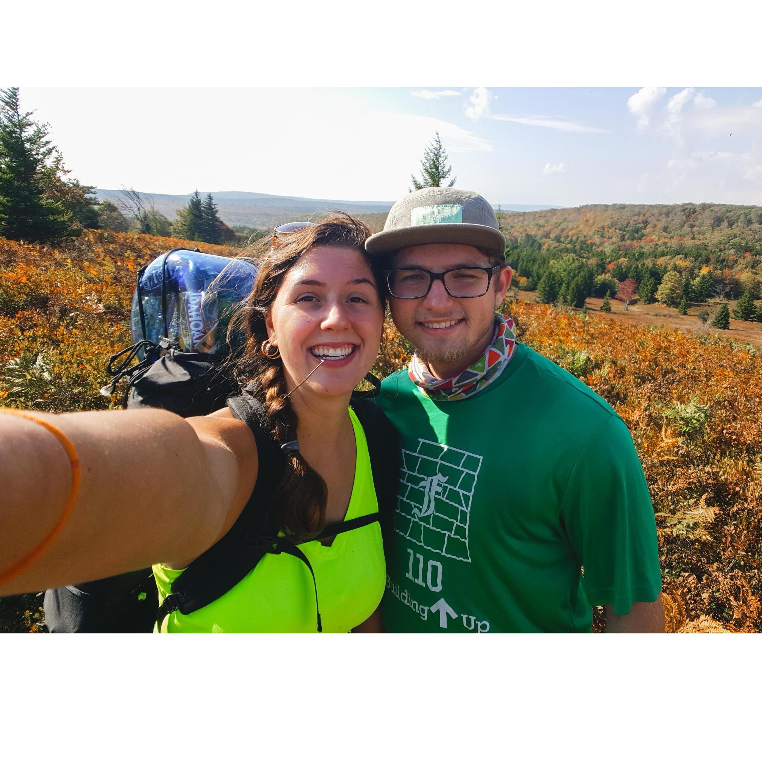 One of our first big multi-day backpacking trips (and favorite!) in Dolly Sods, WV. The scenery was an explosion of color by day and brilliantly starry skies by night.