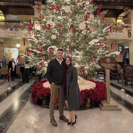 Date night at the Davenport Hotel where we watched a string quartet!