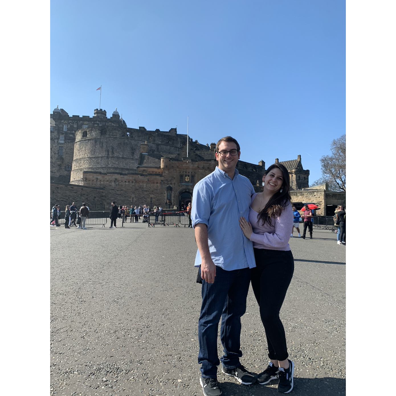 Scott and Alex in Edinburgh for Scott's birthday in March.