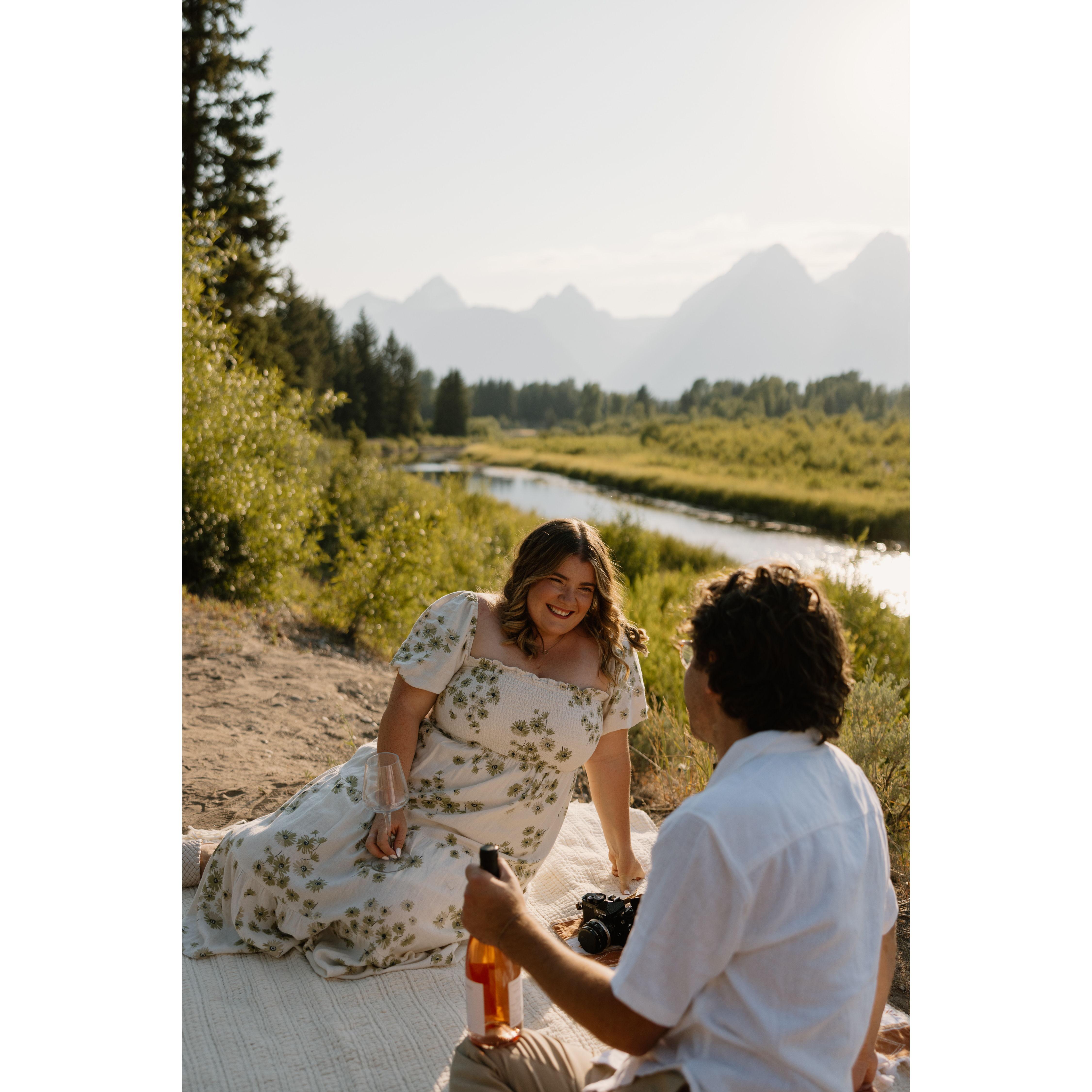 Our magical engagement session at Teton National Park!