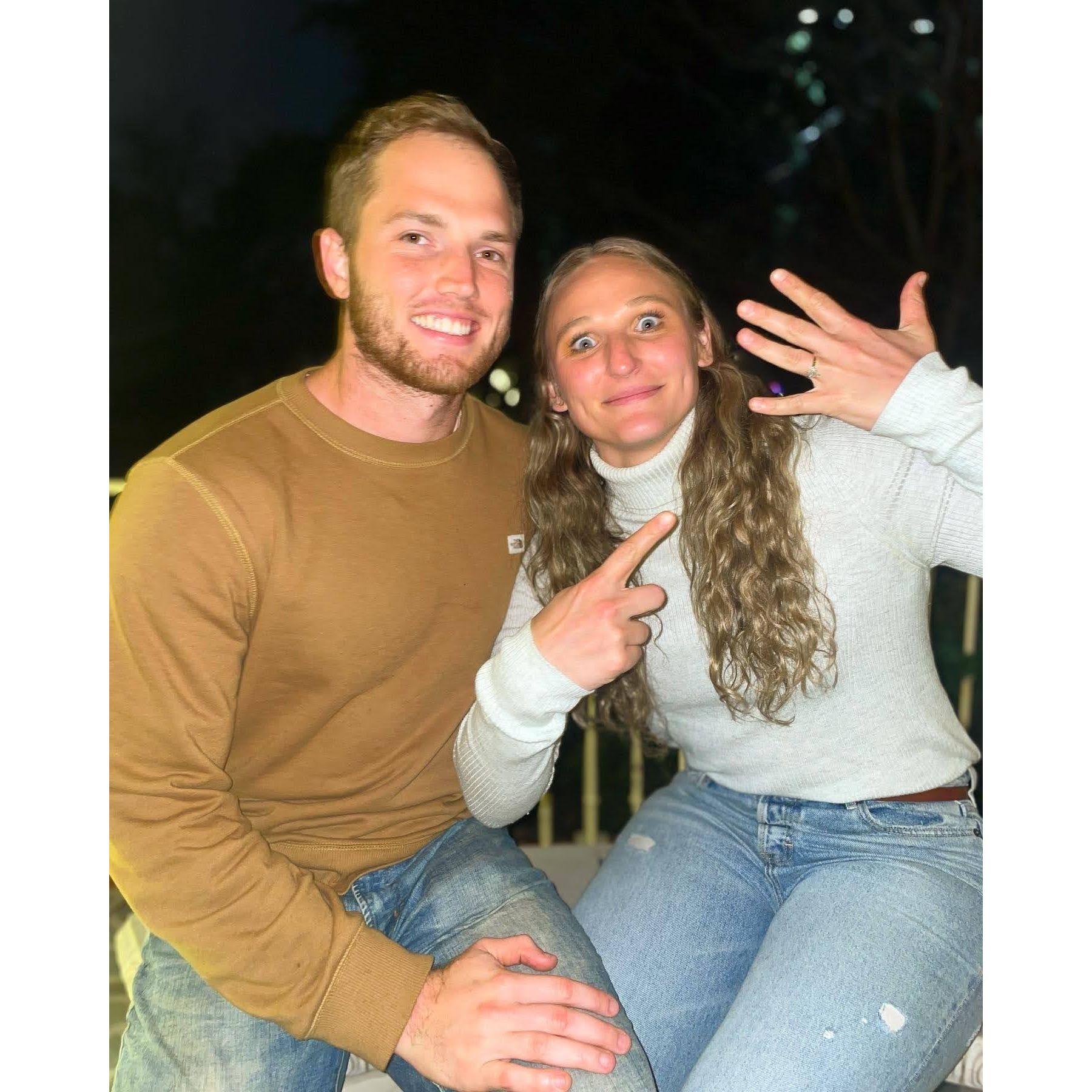 December 30th, 2021- Engagement Night. Sam asked Maggie to marry him in the place where he first asked her to be his girlfriend- Dallas, Texas. Oh, and Maggie had Covid.
