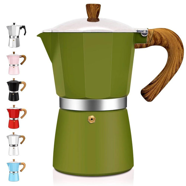 DITOSH 12 Cup Aluminum Espresso Stovetop Moka Pot Express Coffee Maker Percolator Italian Classic Mocha Coffee Machine for Italian and Cuban Cafe Brewing for Home & Camping 600ml 20oz