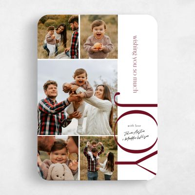 White Rounded Holiday Card - Whistler