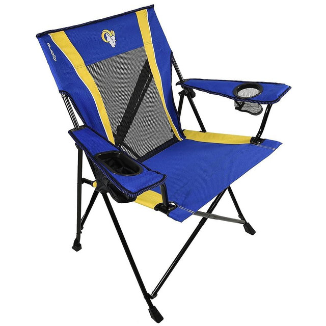 Kijaro Sports Fan Folding Chair, 26" L x 35.5" W x 37" H, Los Angeles Rams