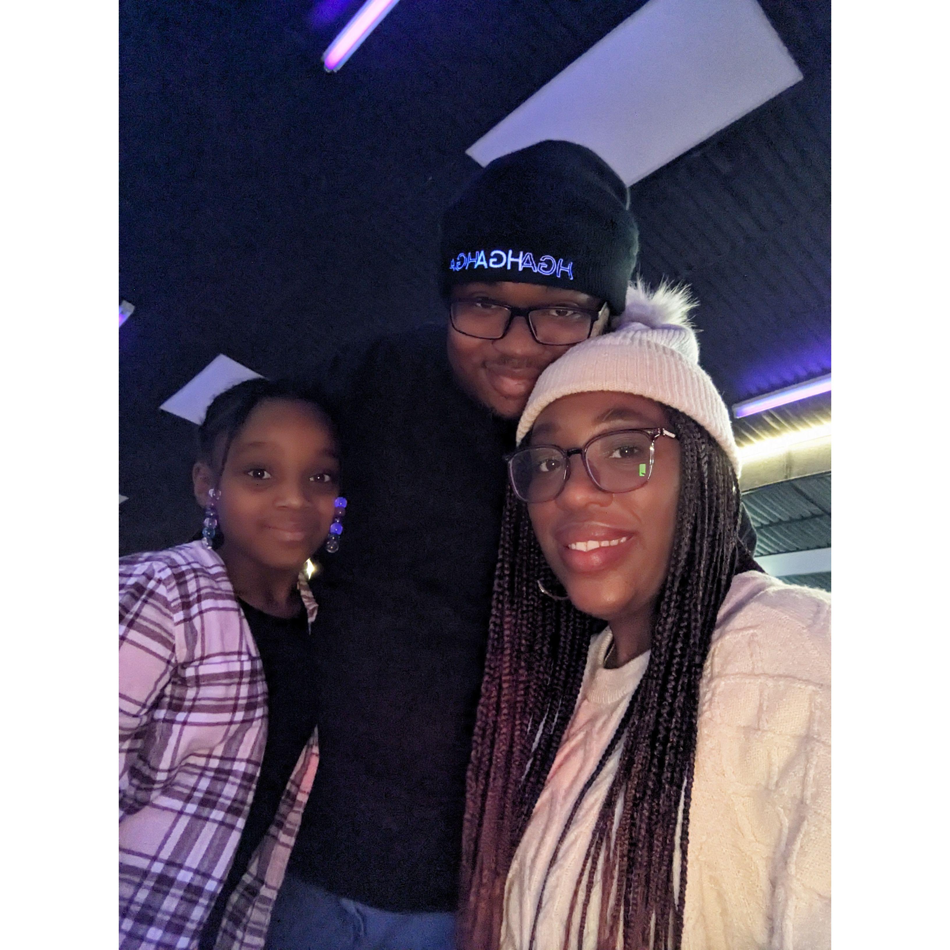Bowling with the family