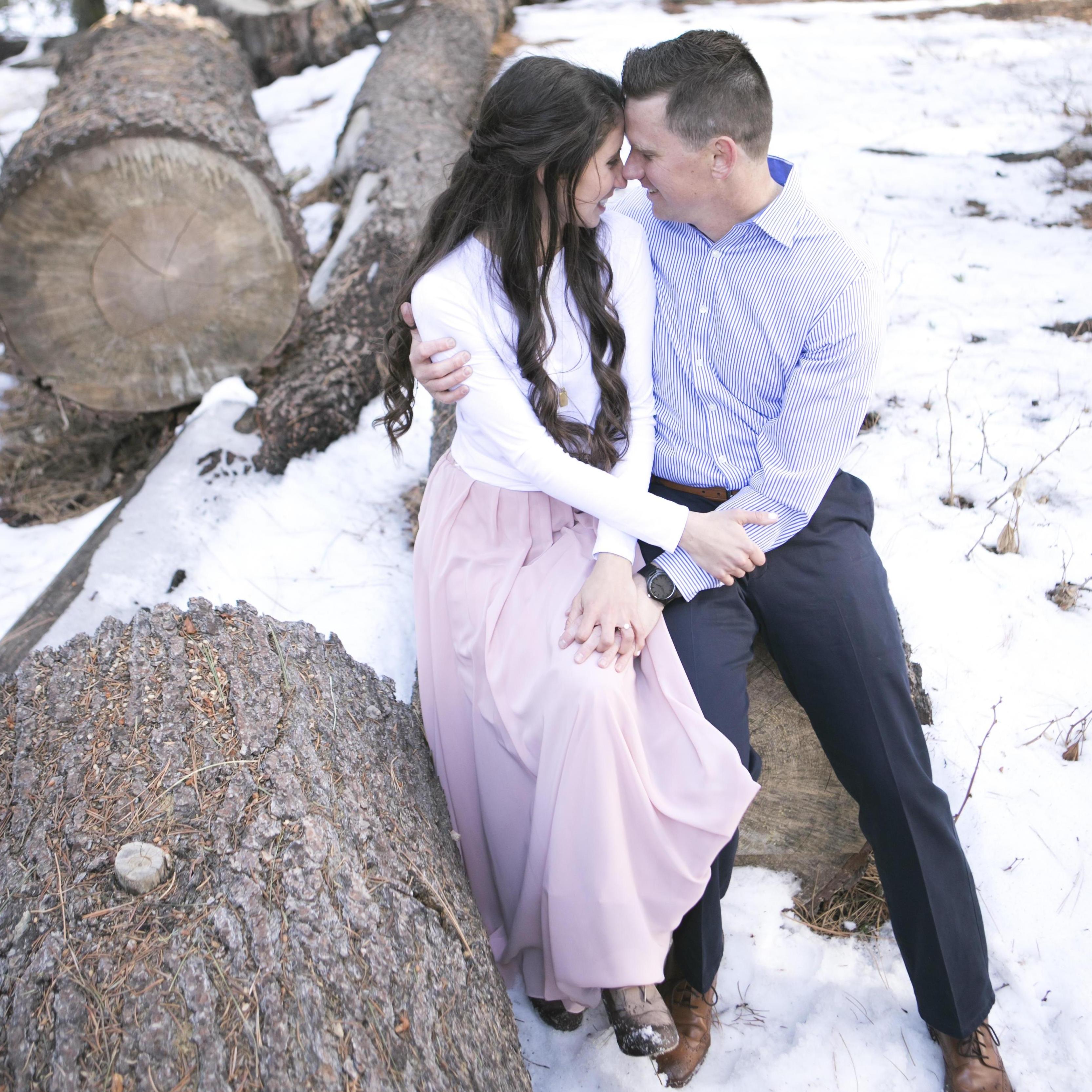 Some of our favorites from our engagement photo session at Skylandia Beach in North Lake Tahoe in March 2021!