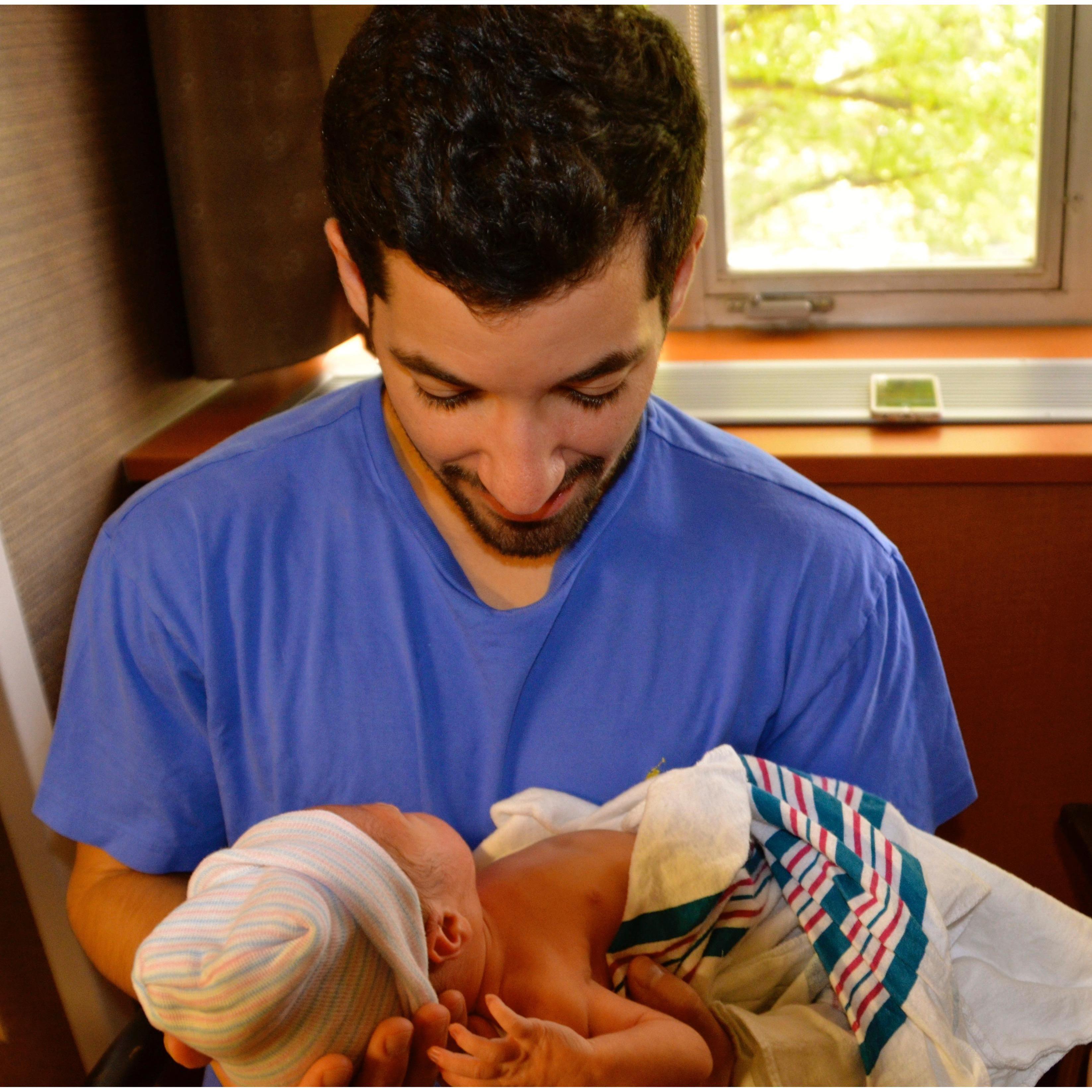 Gaines is born on Evan's birthday and it's the best day on earth!