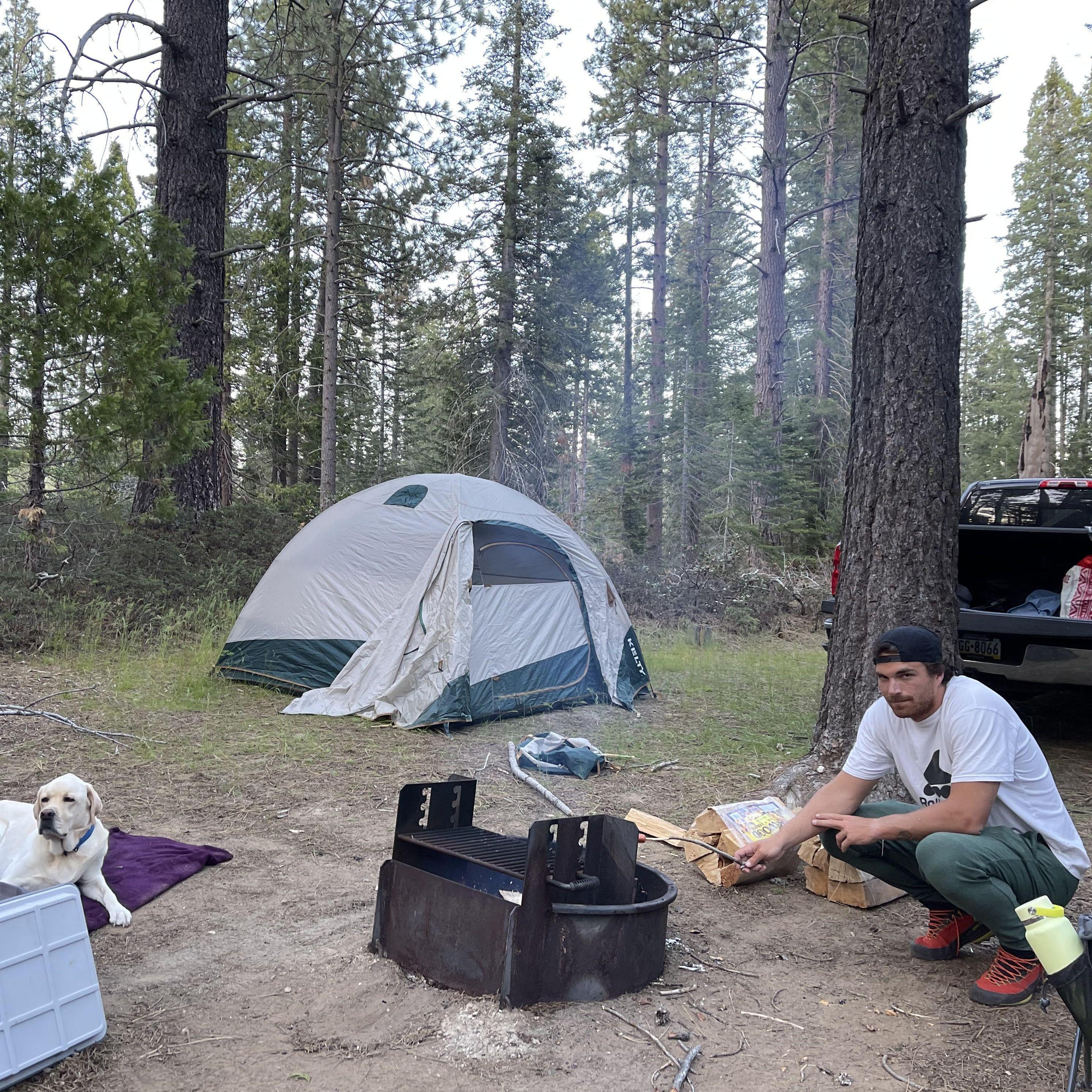 Our first camping trip together in the Sequoias