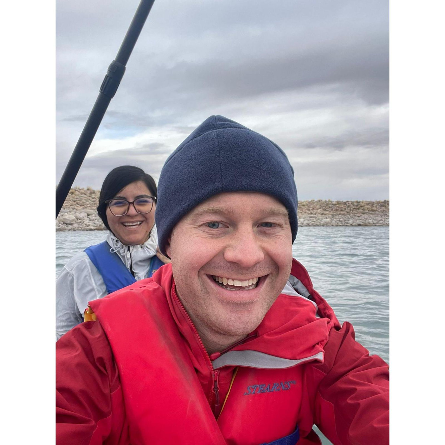 We bought a paddleboard in March and have used it a bunch since. Usually much less crazy than this cold, windy day.