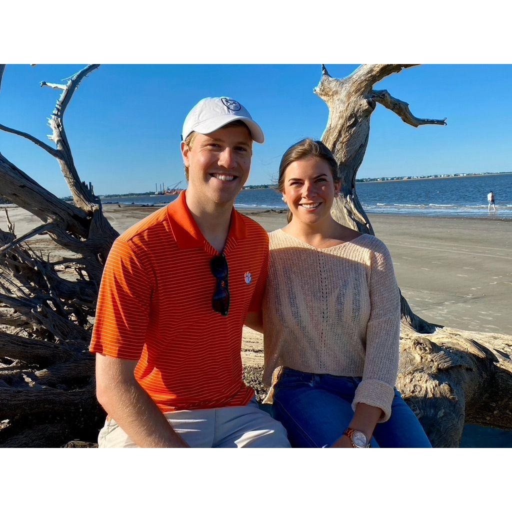 Our first of many driftwood beach trips.