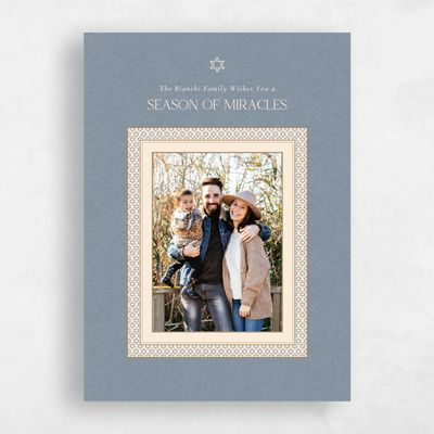 Blue Standard Holiday Card - Belen