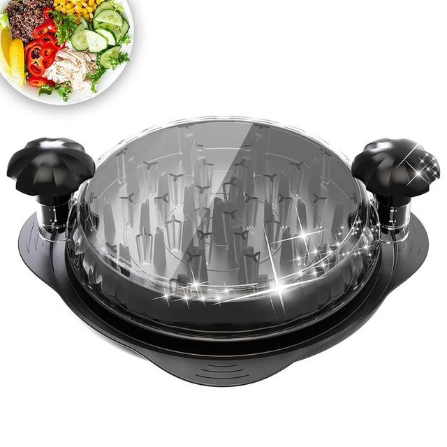 XUPAINC 11.5” Chicken Shredder, Large Pro Meat Shredder Tool Twist with Ergonomic Handle, Strong Non-Slip Base, Dishwasher Safe, Kitchen Chicken Grinder for Ground Food, Vegetables, Black