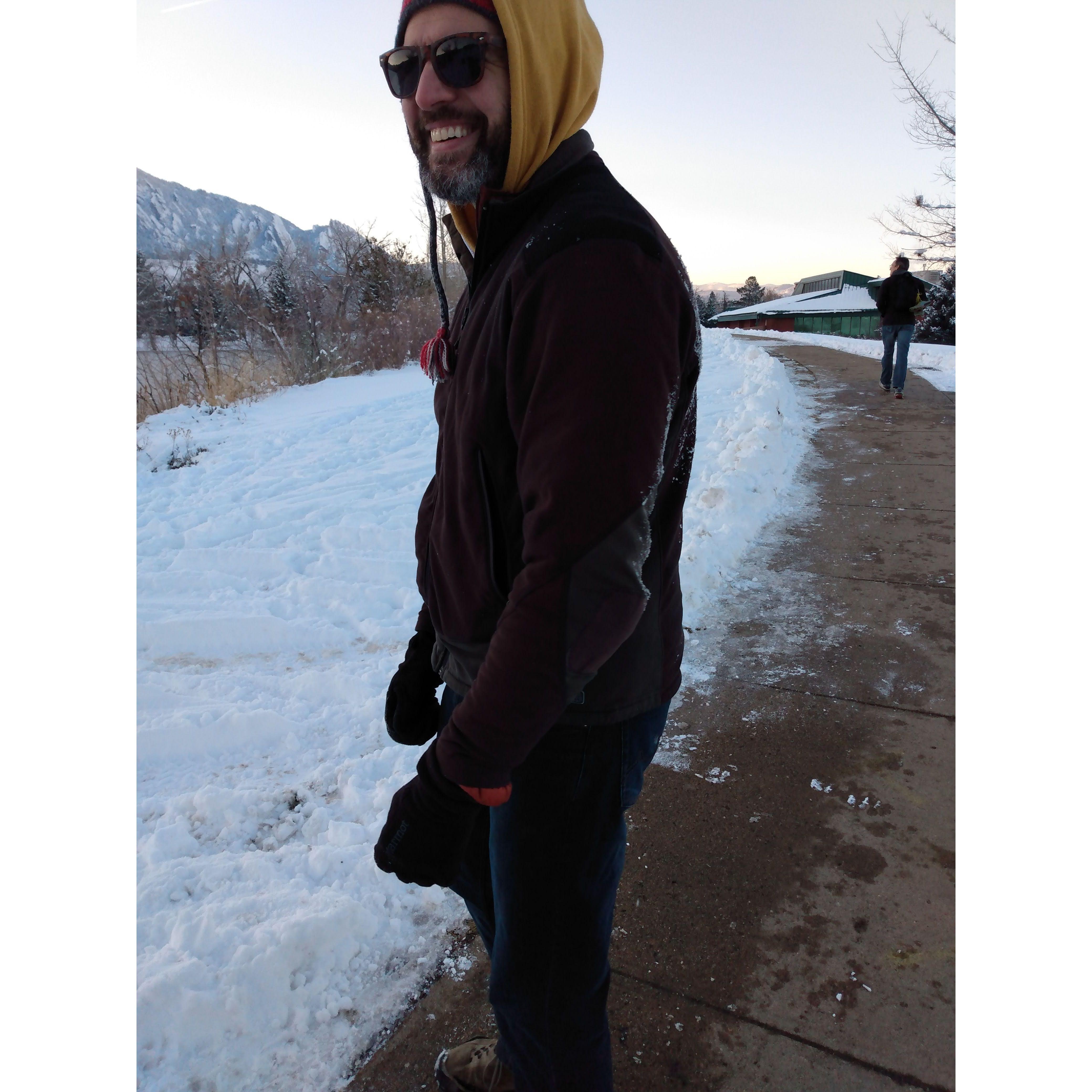 Luka on our extended first date in Boulder