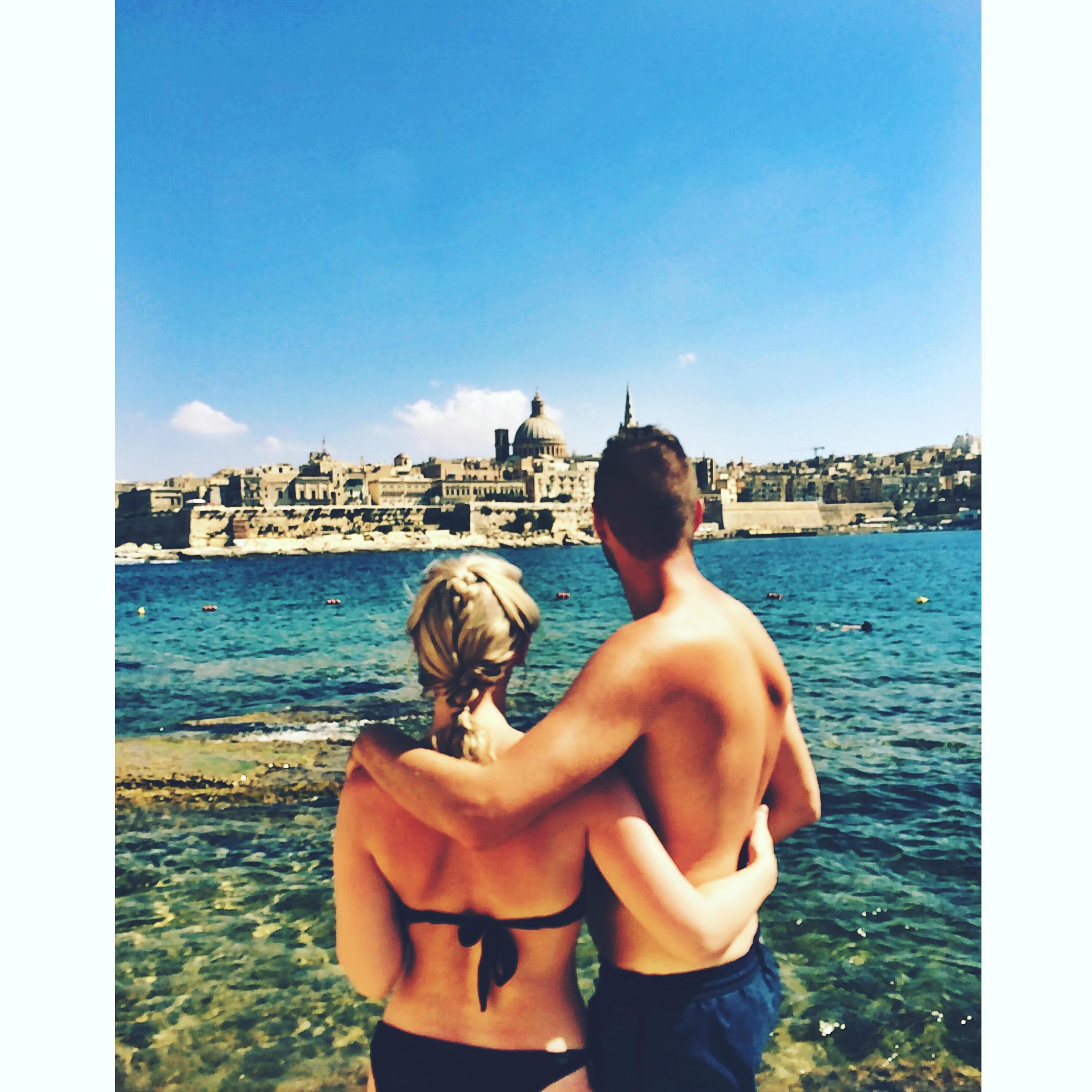 Ferietur til Malta august 2016 med foreldrene til Tonje.