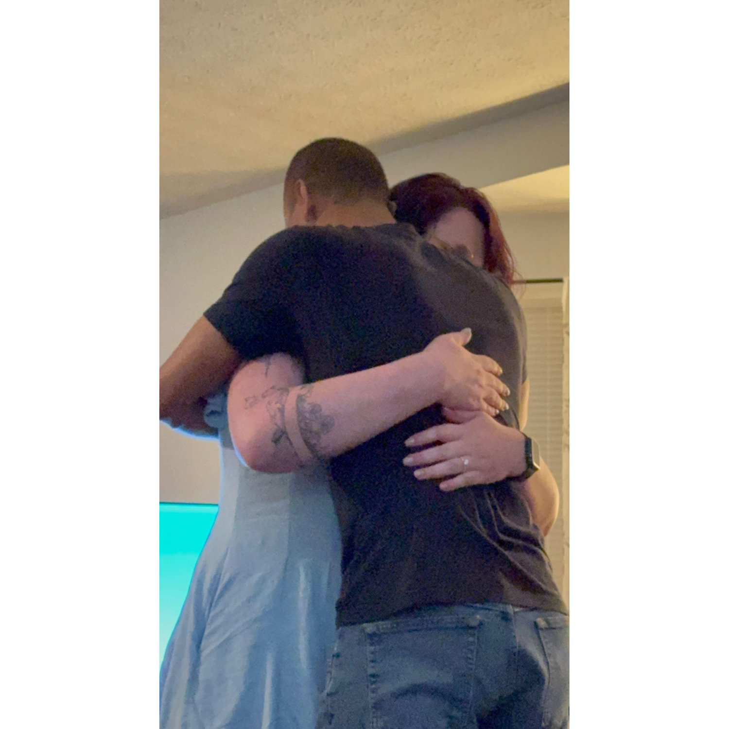 the hug that meant "yes"