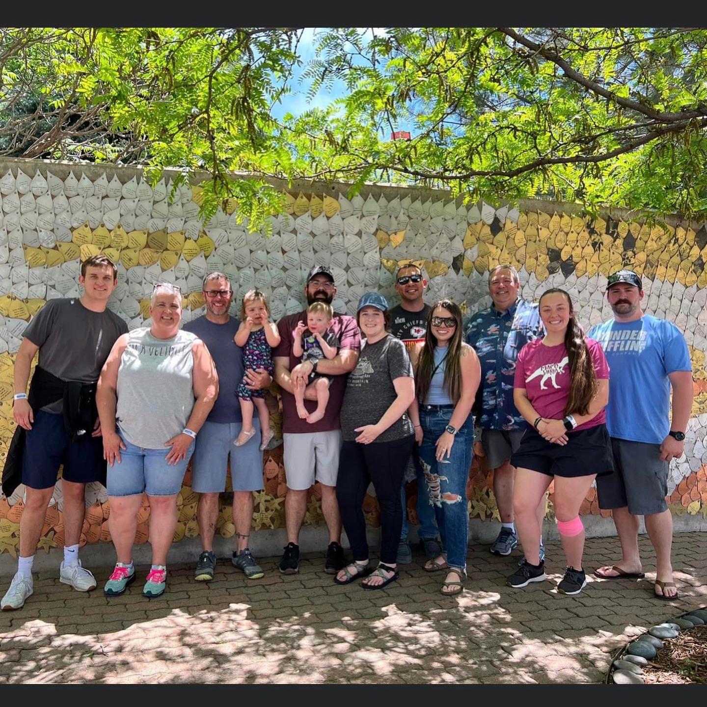 Wes' family made it out to celebrate!