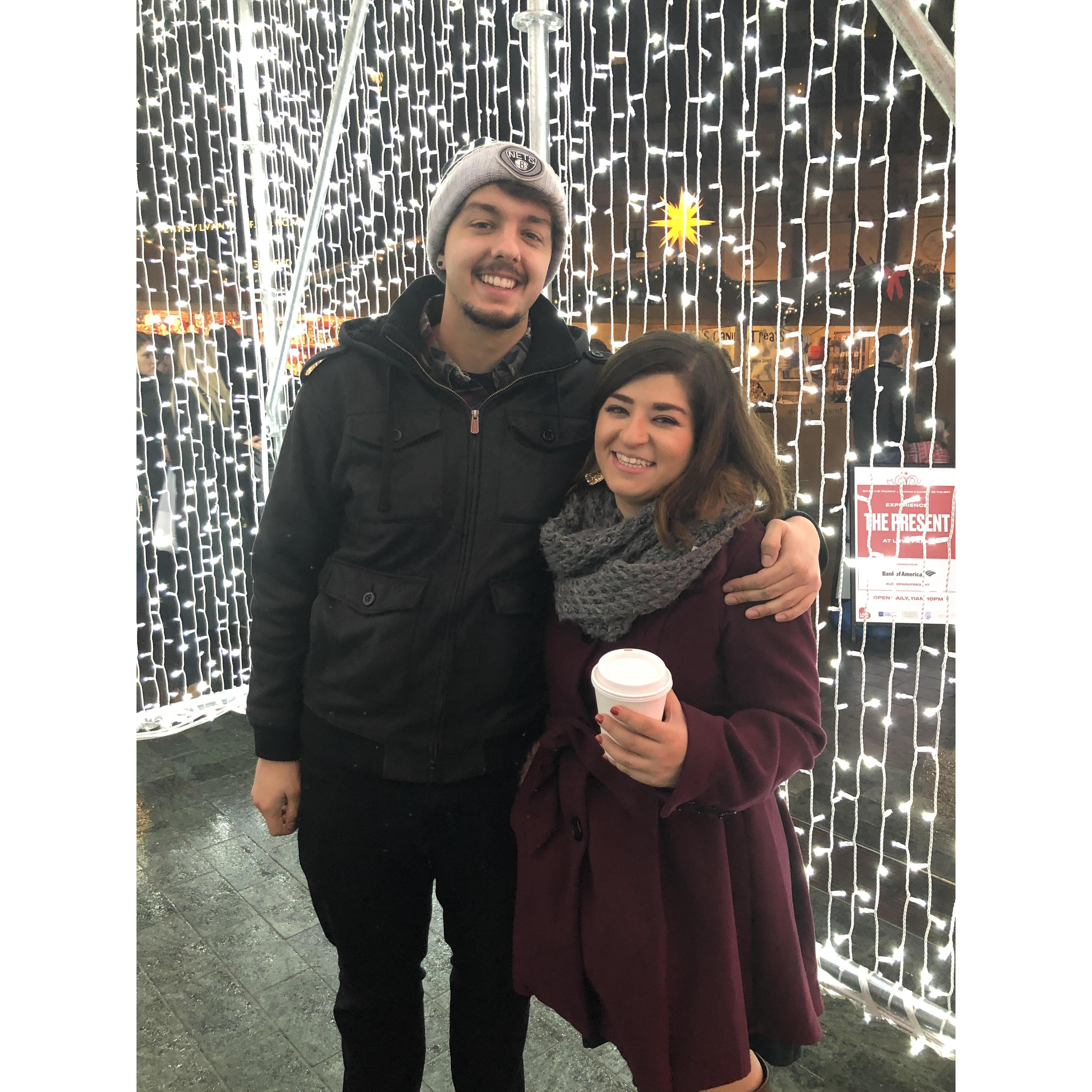 Celebrating the holidays in Philadelphia together!
