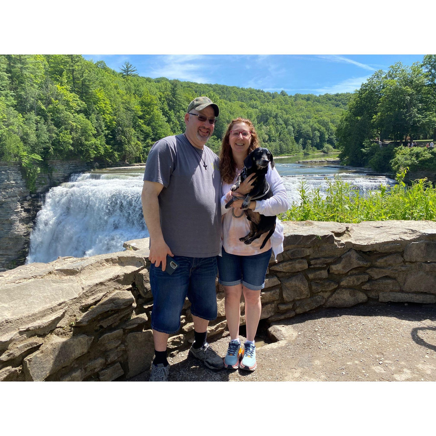 A visit to a favorite spot at Letchworth State Park, NY on our way back to PA from our short trip back to Tom's hometown. Oliver loved the falls!