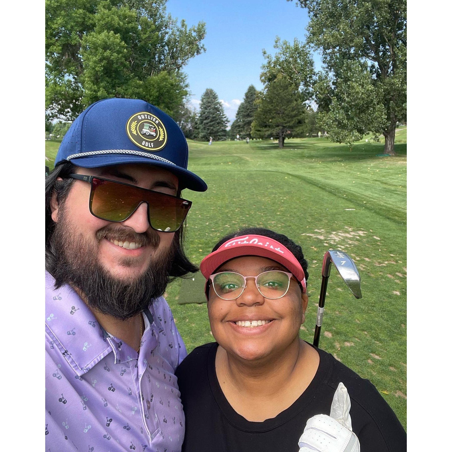 Connor is an avid golfer, and sometimes he's able to convince Liz to come along!
