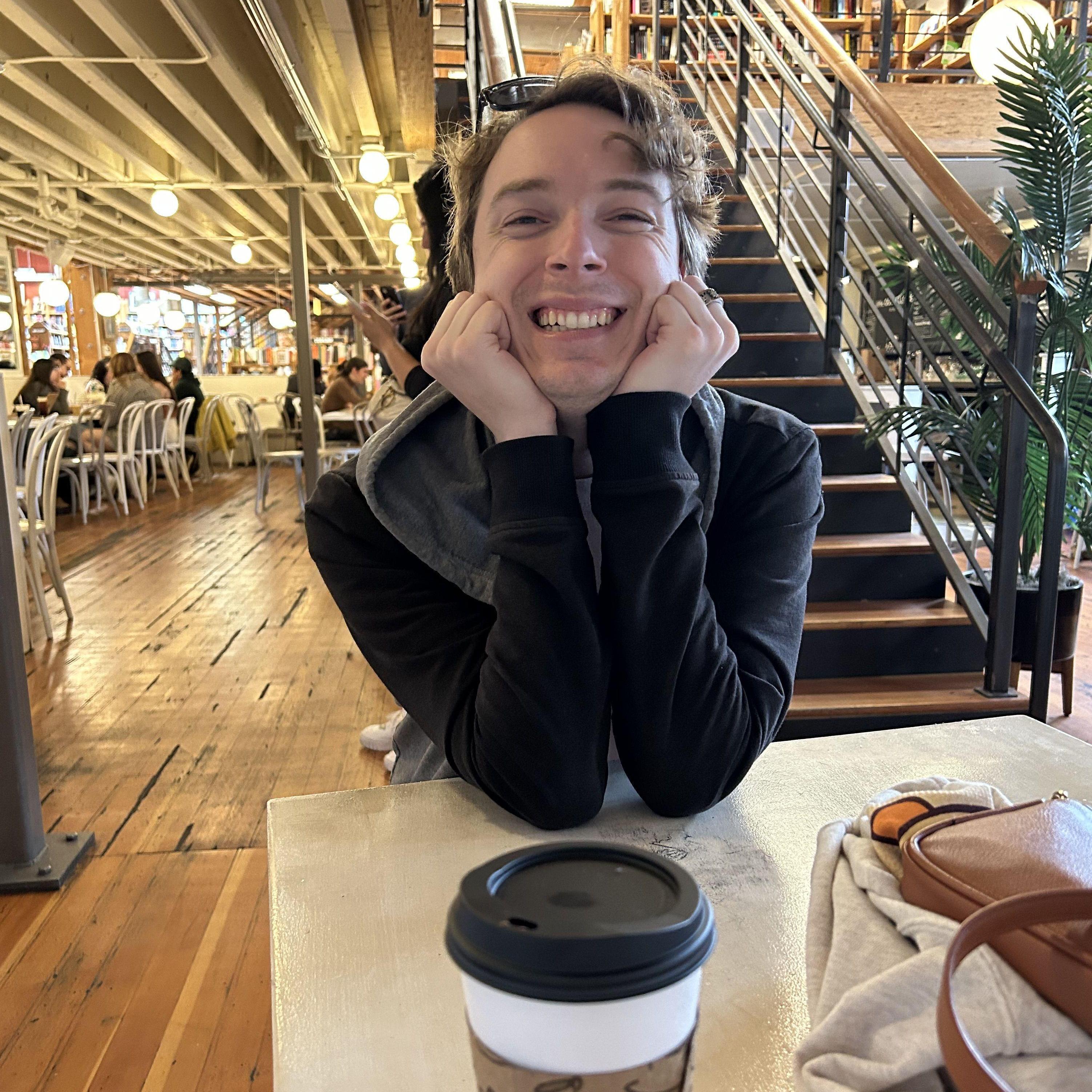 At a book store in Seattle killing time before our train (7/10/2023)
