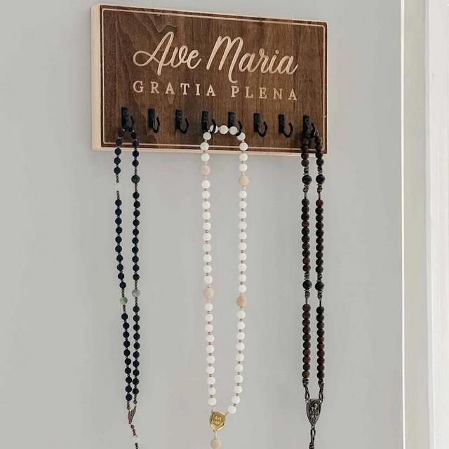 Ave Maria Rosary Hanger