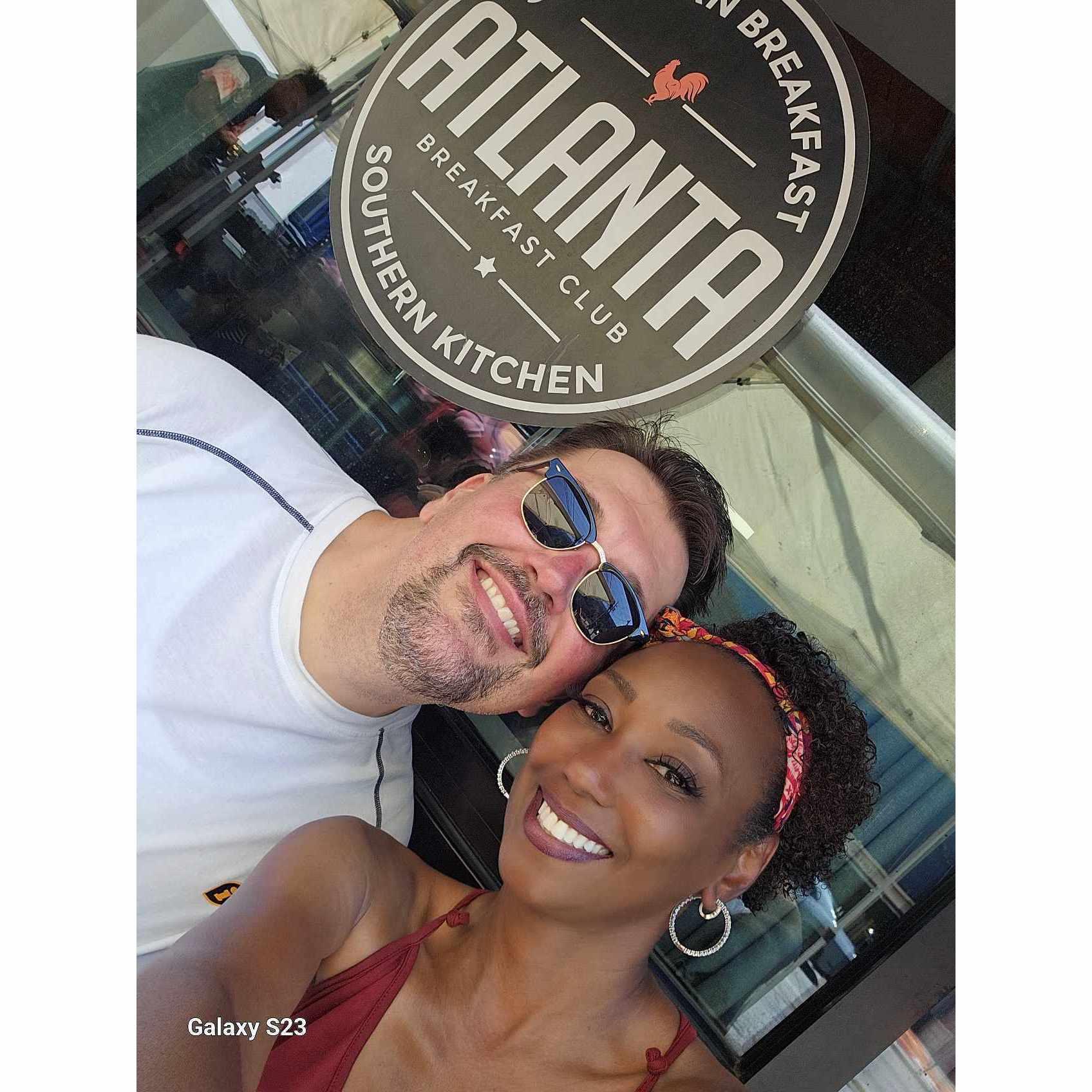 His 1st visit to Atlanta to see what he was getting himself into....