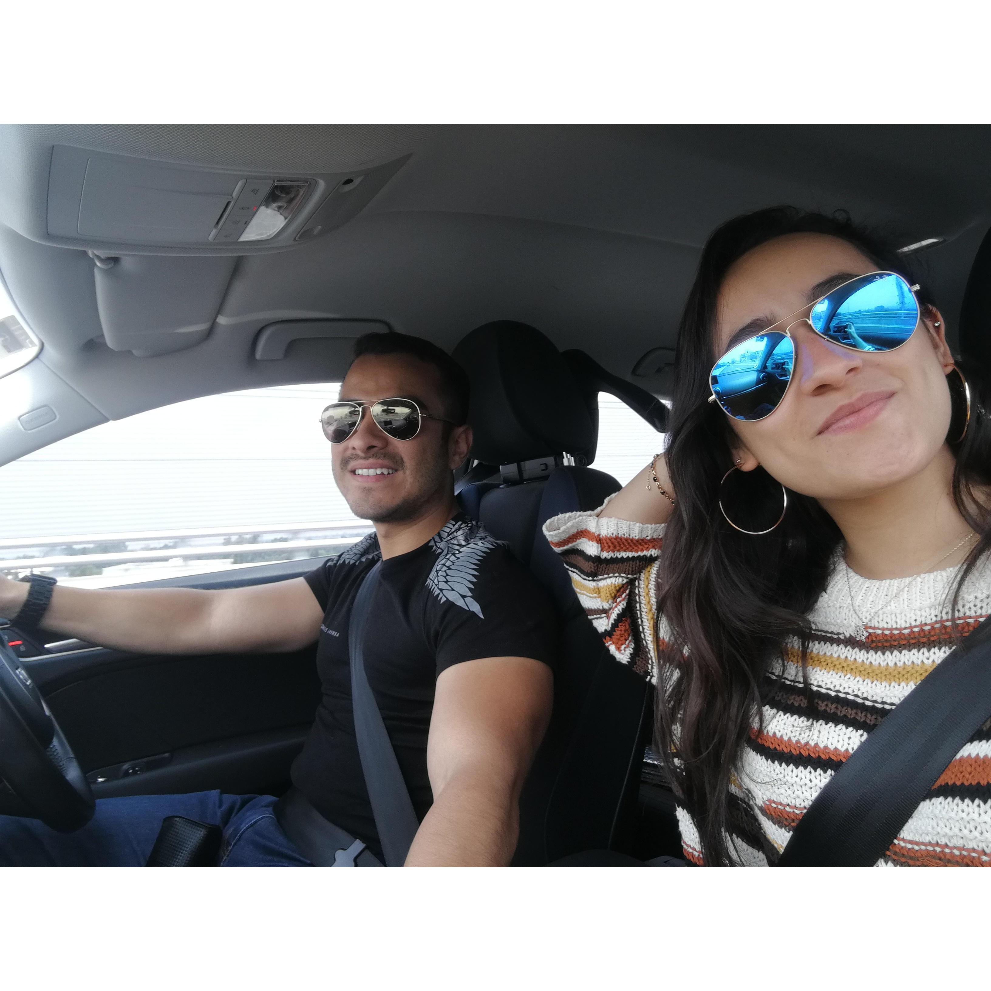 Nuestros viajes de cada fin de semana a Cuerna.
Our never-ending weekend trips to Cuernavaca.