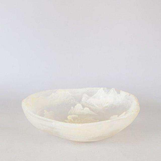 STONE EDGE BOWL IN ALABASTER MARBLE