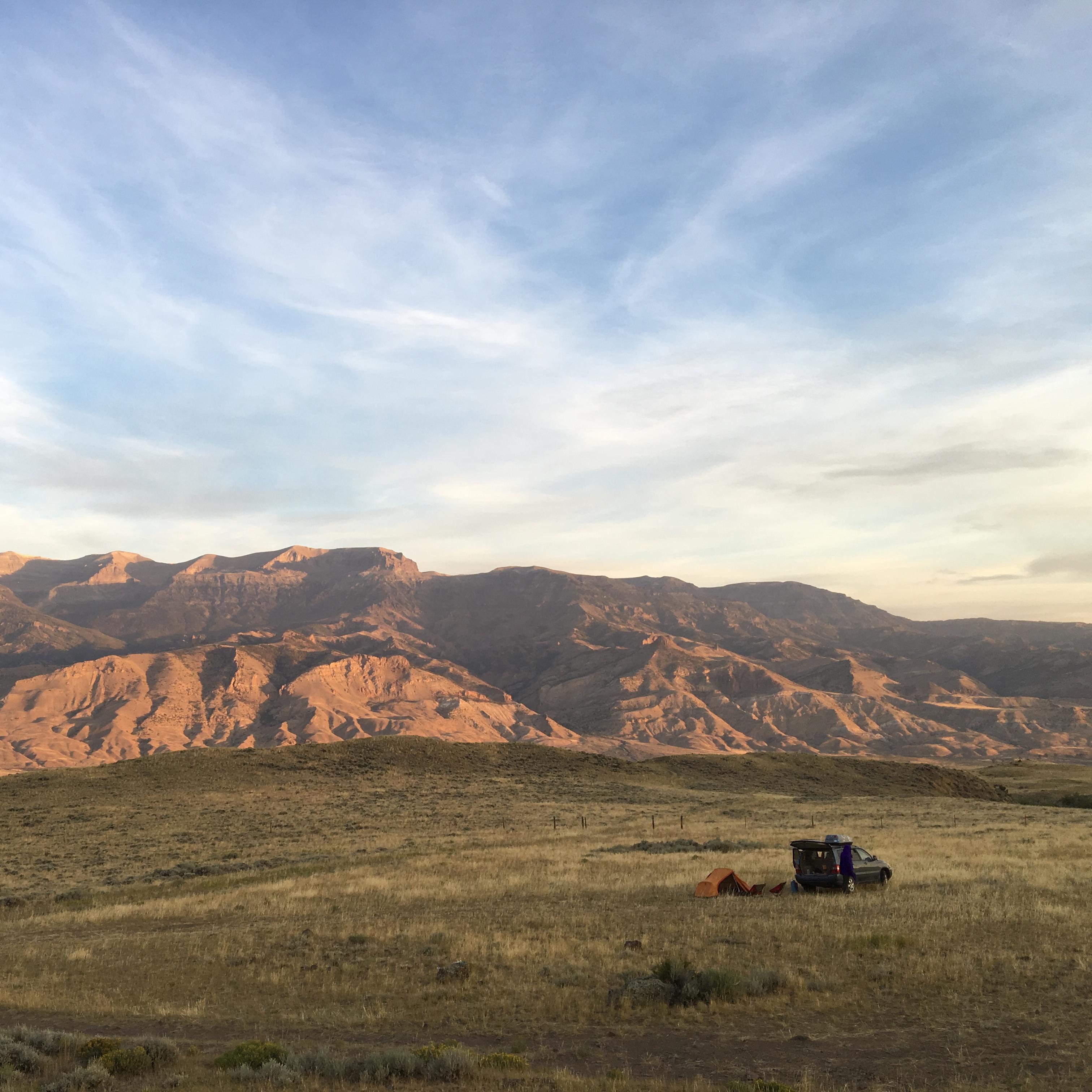 The best camping spot for a great sunrise on the South Fork in Cody.