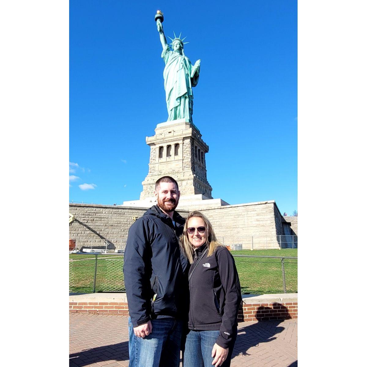 Our first trip together - a road trip to NYC (7ish hours each way!) - two months after our first date. Fun fact: this was Daren's first time in NYC (Nov 2022)