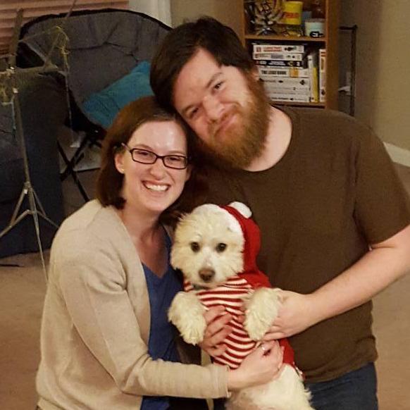 Our first Christmas with Finley. Didn't quite make it onto cards, but I still love this picture!