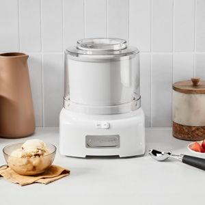Cuisinart Ice Cream Maker Machine, 1.5 Quart Sorbet, Frozen Yogurt Maker, Double Insulated, White, ICE-21P1
