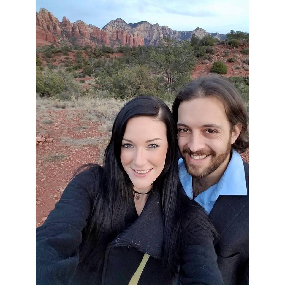 On a spontaneous Sedona hike (I can't wait to marry this man!)