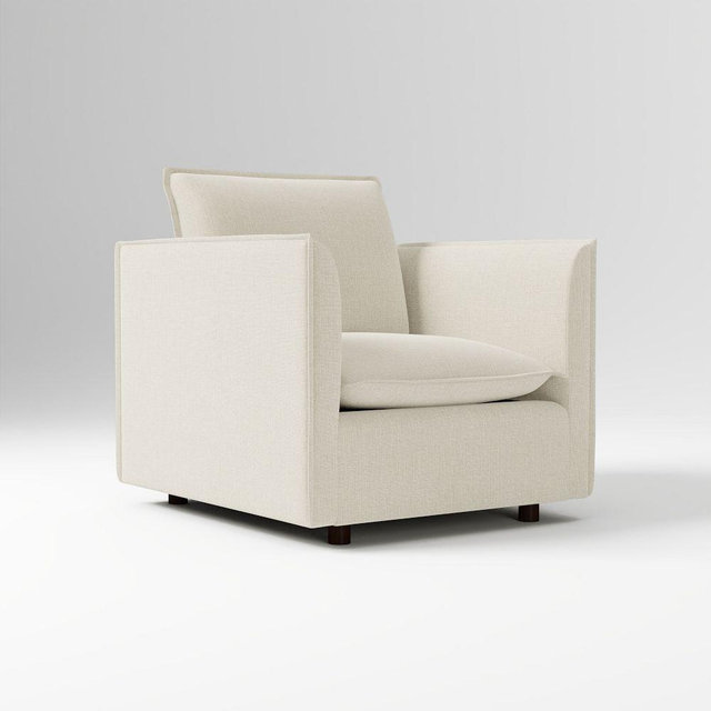 Whitman Chair Poly Twill Sand Concealed Support