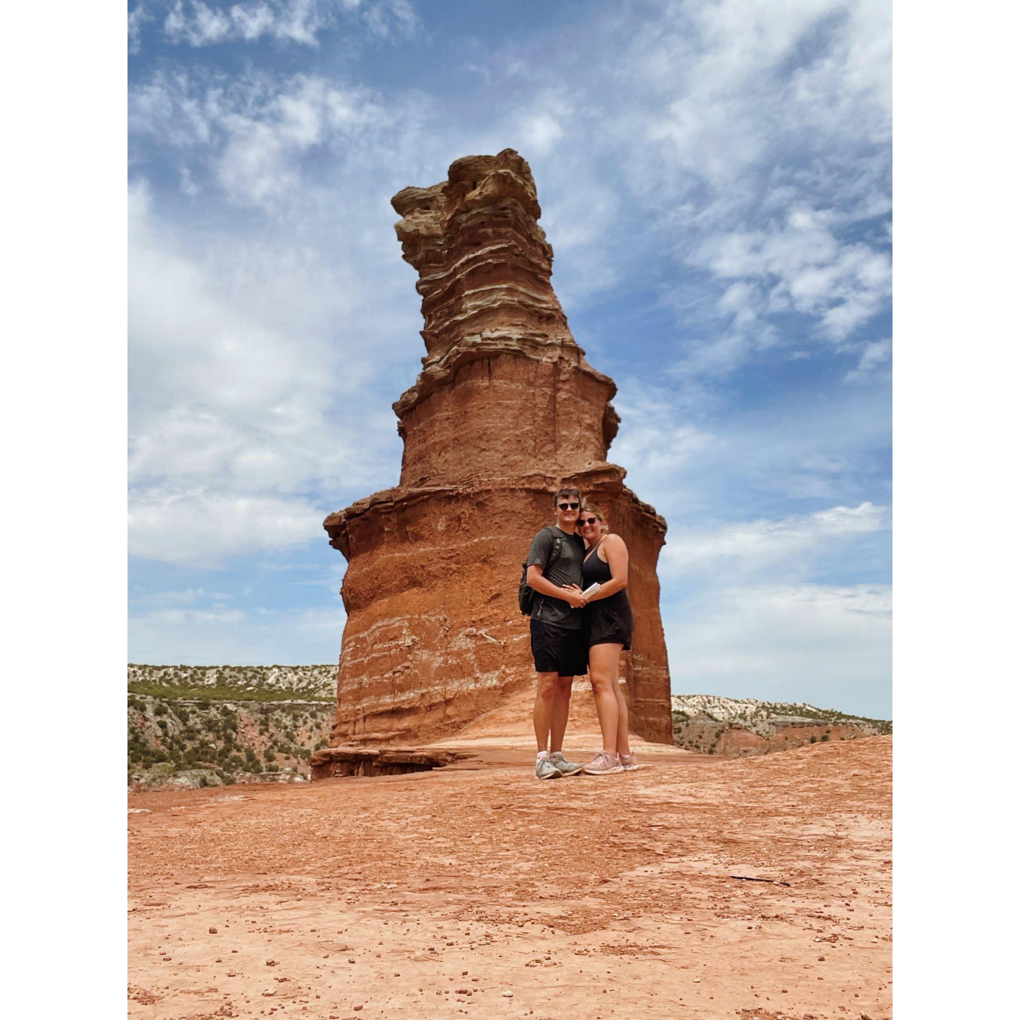 August 2021- Calli got to spend the week in Amarillo and Grayson took her to his favorite spot in the Palo Duro Canyon. If you want to hear a funny story, ask about the hike that day!