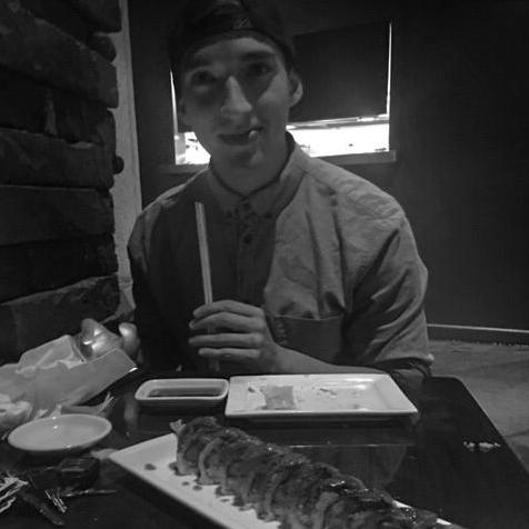 Camille snapped this authentic moment when they went out to celebrate being official boyfriend and girlfriend. This is probably their favorite guilty pleasure dinner...sushi!