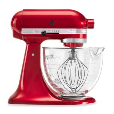 KitchenAid® 5 qt. Artisan® Design Series Stand Mixer with Glass Bowl in Candy Apple