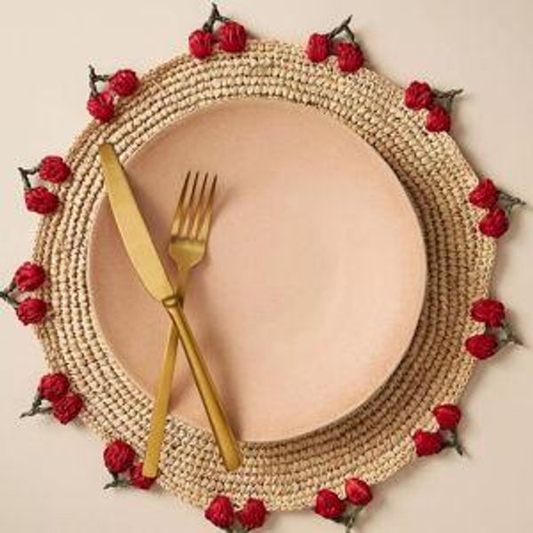 Handwoven Cherry Placemat